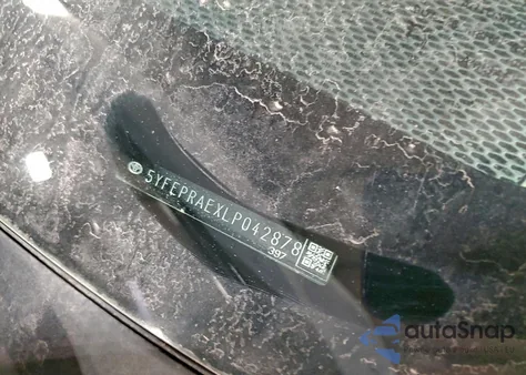 2020 Toyota Corolla Le z USA, uszkodzony, nr VIN 5YFEPRAEXLP042878